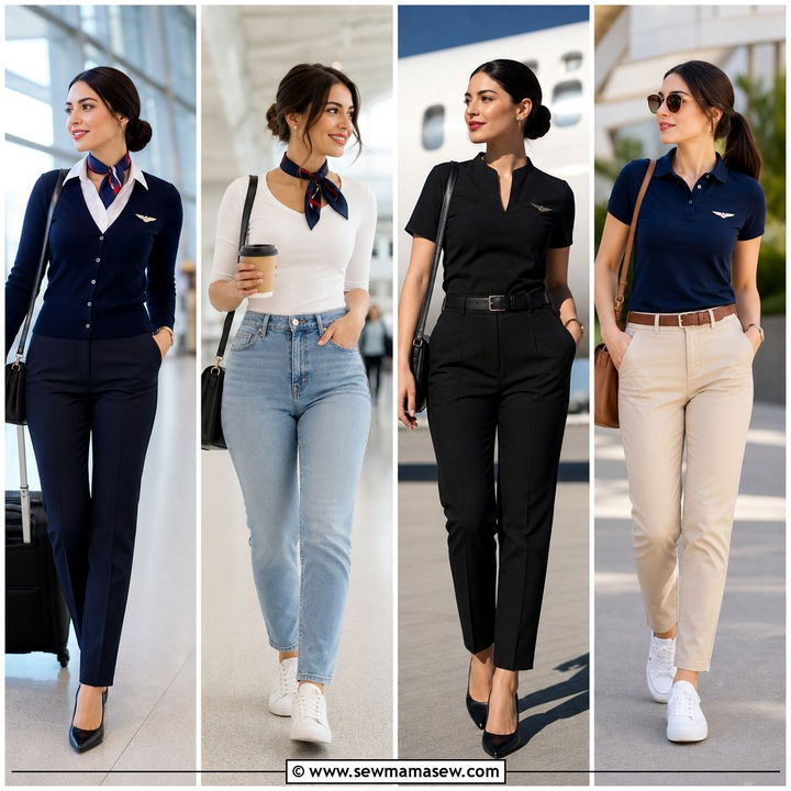 30 Flight Attendant Style Outfits for Polished Travel