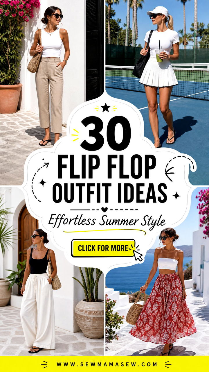 30 Flip Flop Outfit Ideas for Effortless Summer Style - 30 Flip Flop Outfit Ideas for Effortless Summer Style