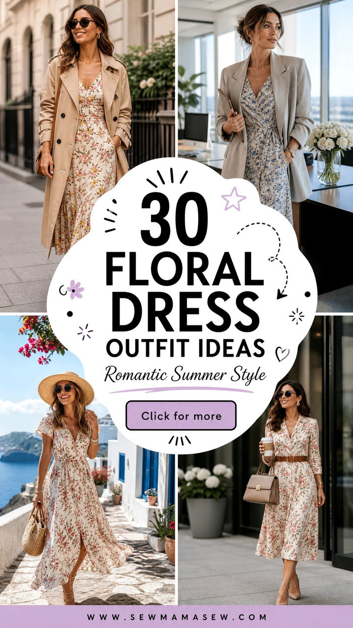 30 Floral Dress Outfit Ideas for Romantic Summer Style - 30 Floral Dress Outfit Ideas for Romantic Summer Style