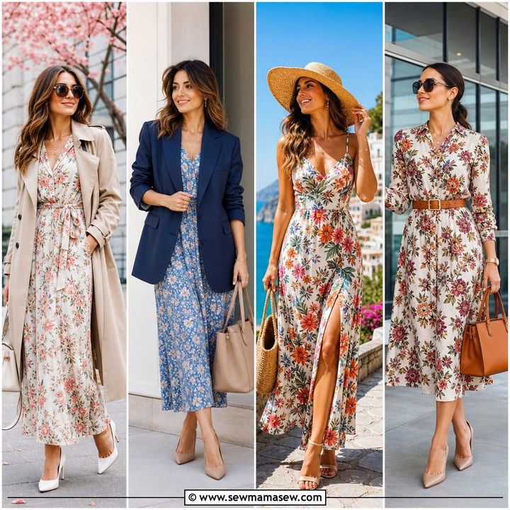 30 Floral Dress Outfit Ideas for Romantic Summer Style