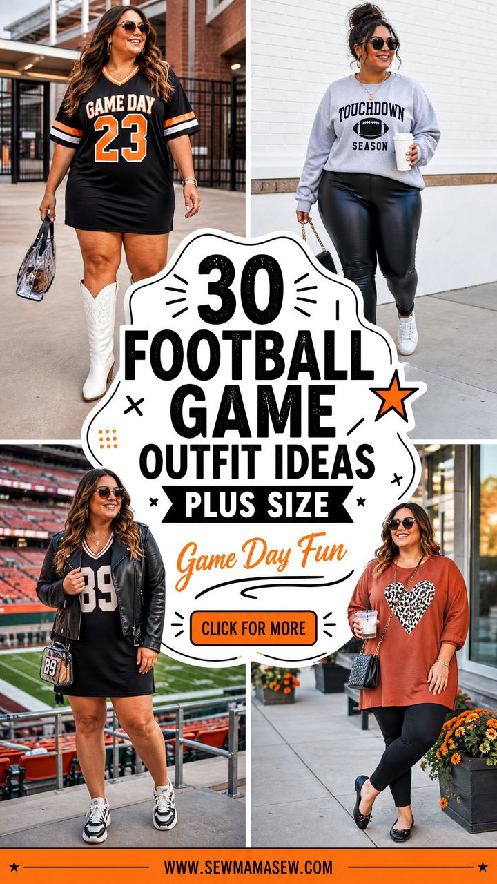 30 Football Game Outfit Ideas Plus Size for Game Day Fun - 30 Football Game Outfit Ideas Plus Size for Game Day Fun