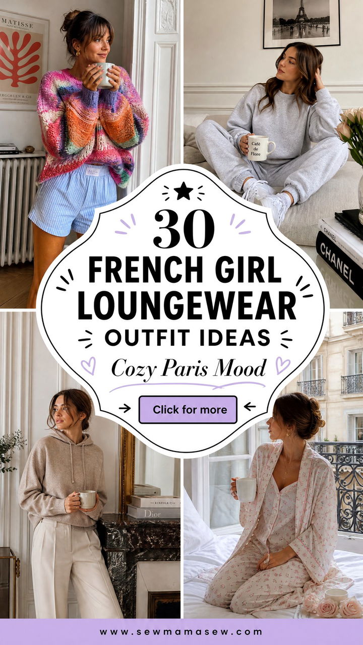 30 French girl loungewear outfit ideas Cozy Chic at Home - 30 French girl loungewear outfit ideas: Cozy Chic at Home