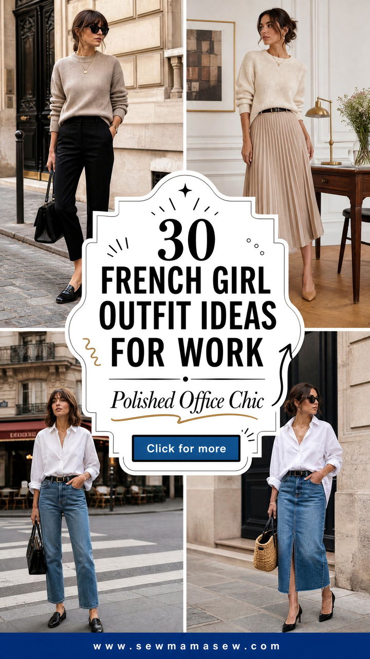 30 French girl outfit ideas for work Polished Office Looks - 30 French girl outfit ideas for work: Polished Office Looks