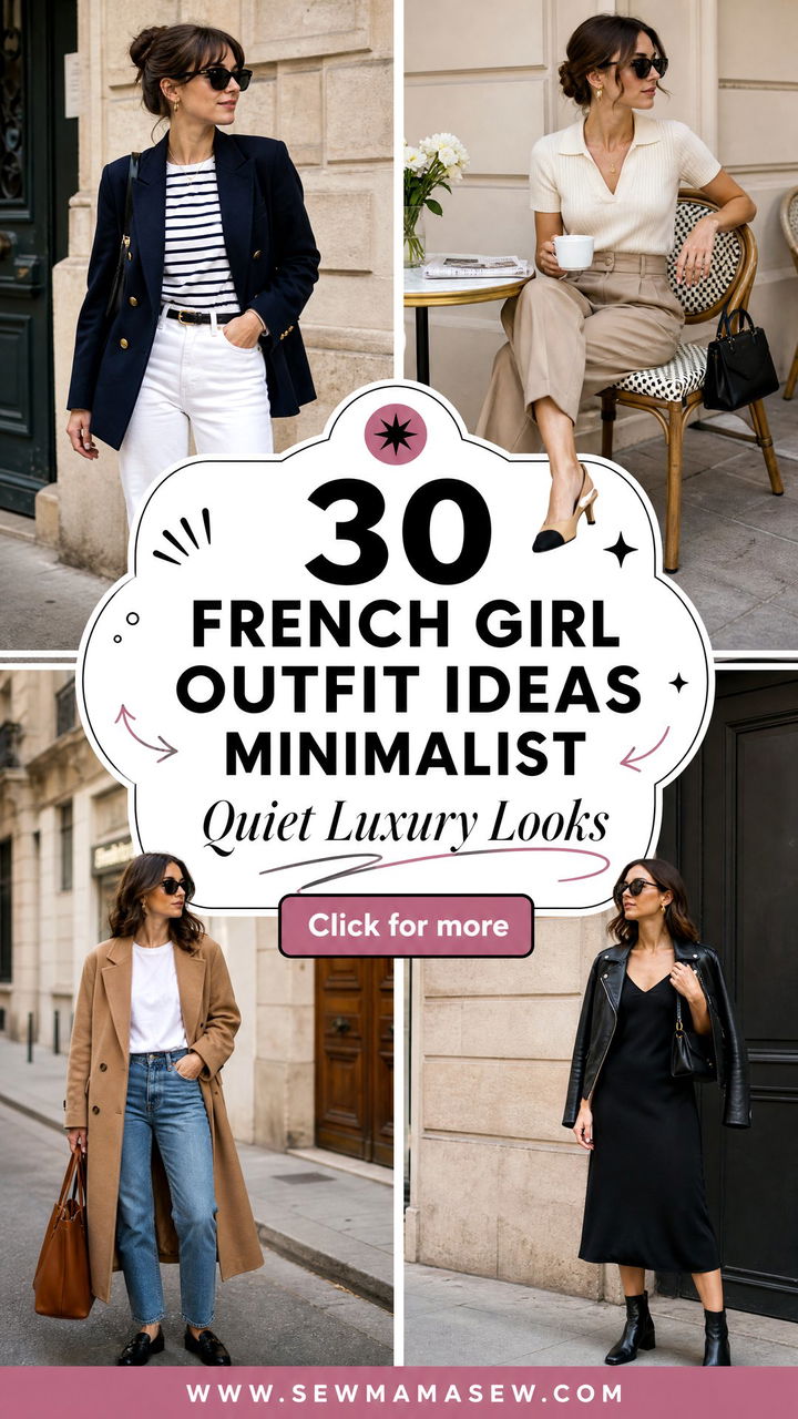 30 French girl outfit ideas minimalist Quiet Luxury Looks - 30 French girl outfit ideas minimalist: Quiet Luxury Looks