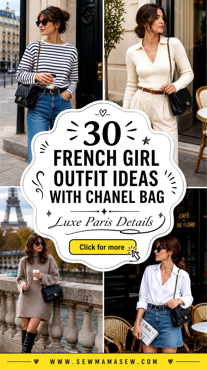 30 French girl outfit ideas with Chanel bag Luxe Looks to Try - 30 French girl outfit ideas with Chanel bag: Luxe Looks to Try