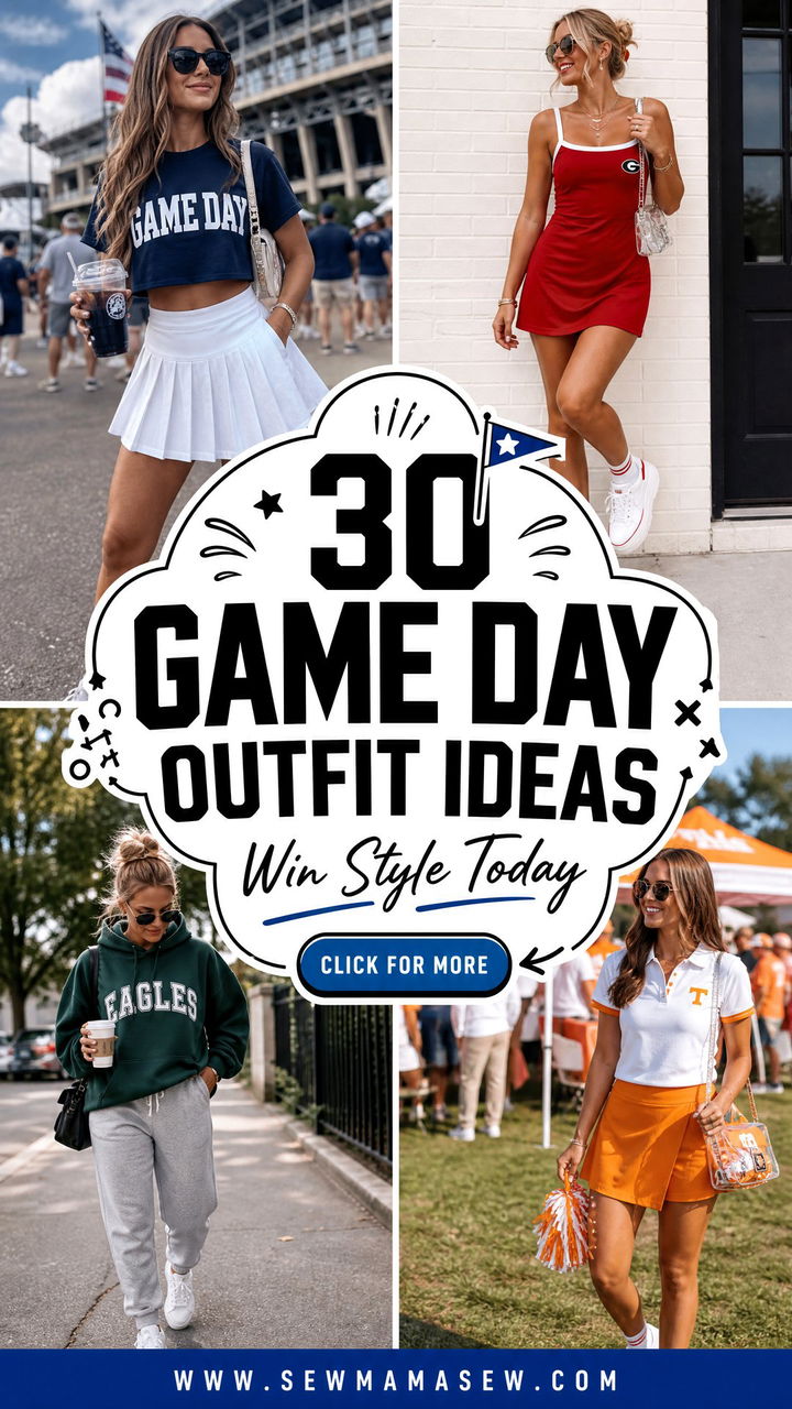30 Game Day Outfit Ideas for College Fans to Win Style - 30 Game Day Outfit Ideas for College Fans to Win Style