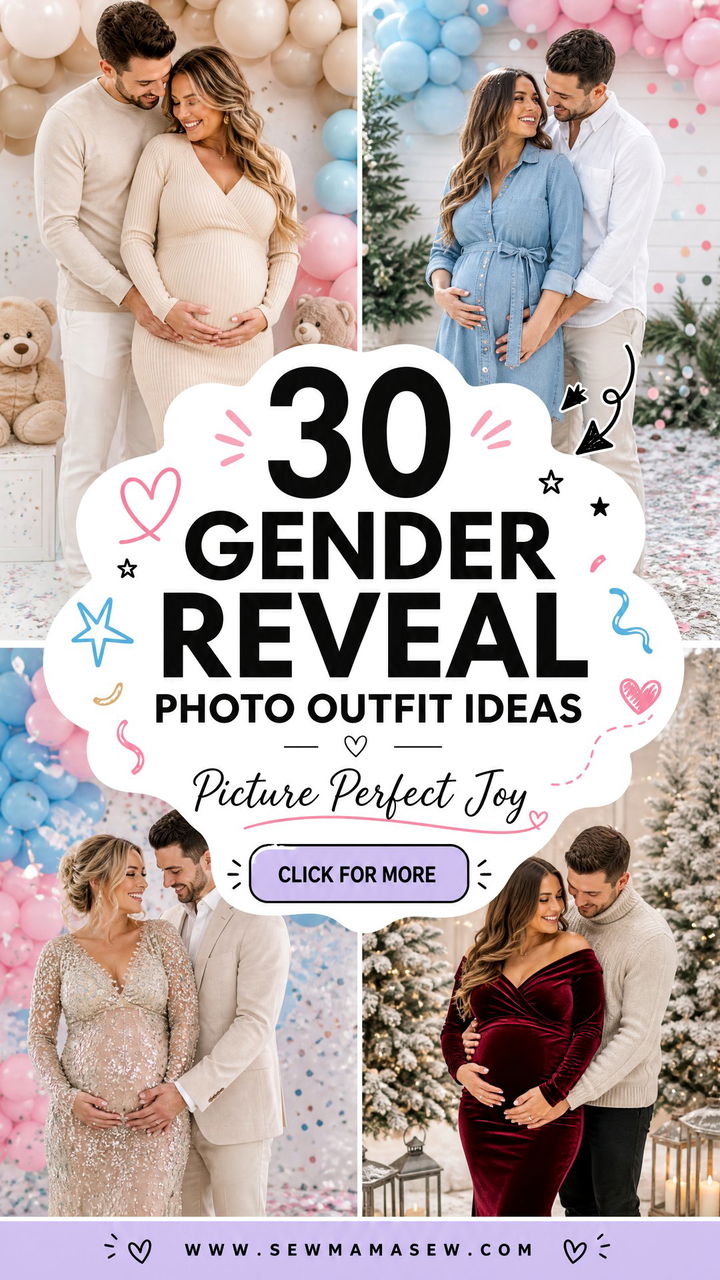 30 Gender Reveal Photo Outfit Ideas for Picture-Perfect Joy - 30 Gender Reveal Photo Outfit Ideas for Picture-Perfect Joy