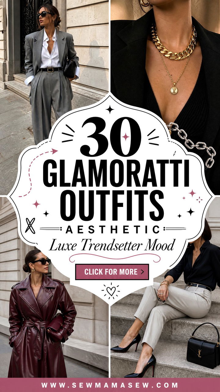 30 Glamoratti Outfits Aesthetic for Luxe Trendsetters - 30 Glamoratti Outfits Aesthetic for Luxe Trendsetters