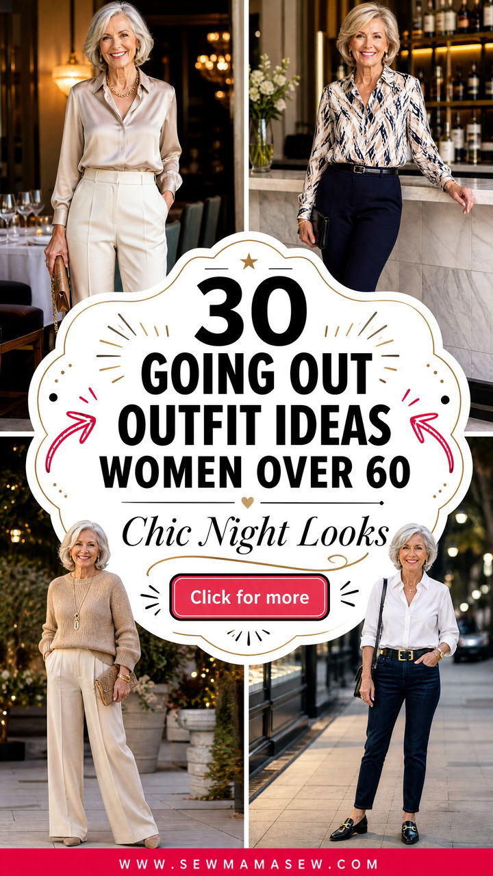 30 Going Out Outfit Ideas Women Over 60 for Chic Nights - 30 Going Out Outfit Ideas Women Over 60 for Chic Nights