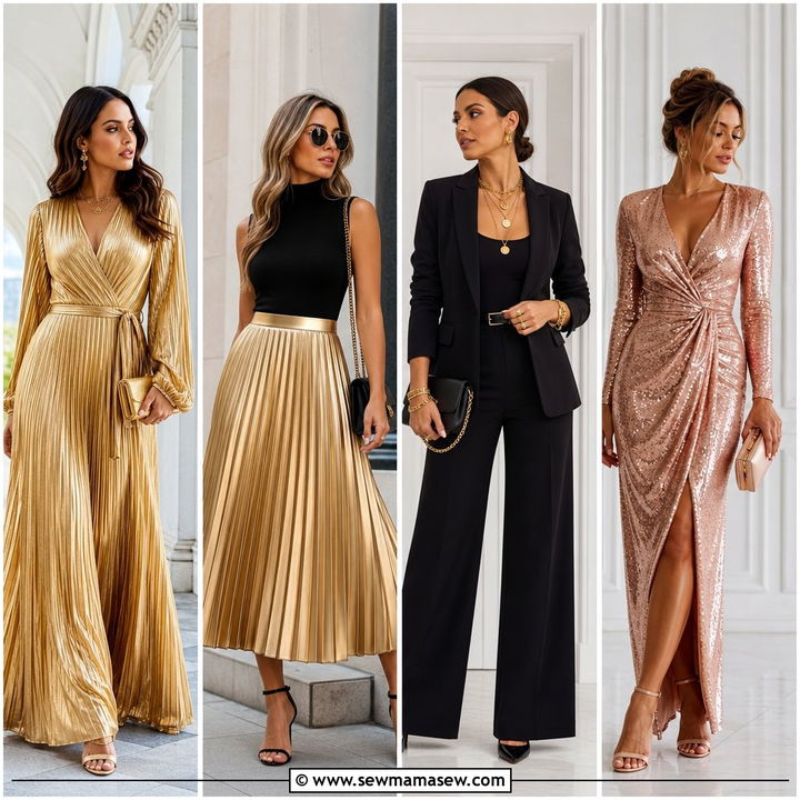 30 Gold Outfit Ideas for Dazzling Nights and Event Style