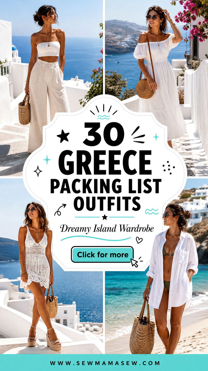 30 Greece Packing List Outfits For A Dreamy Island Trip - 30 Greece Packing List Outfits For A Dreamy Island Trip