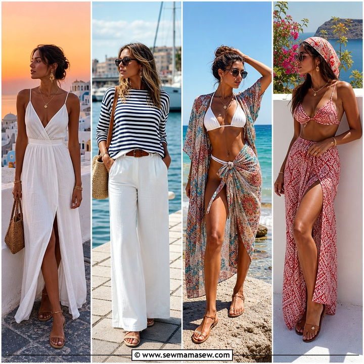 30 Greek Island Outfits For Sun-Soaked Vacation Style
