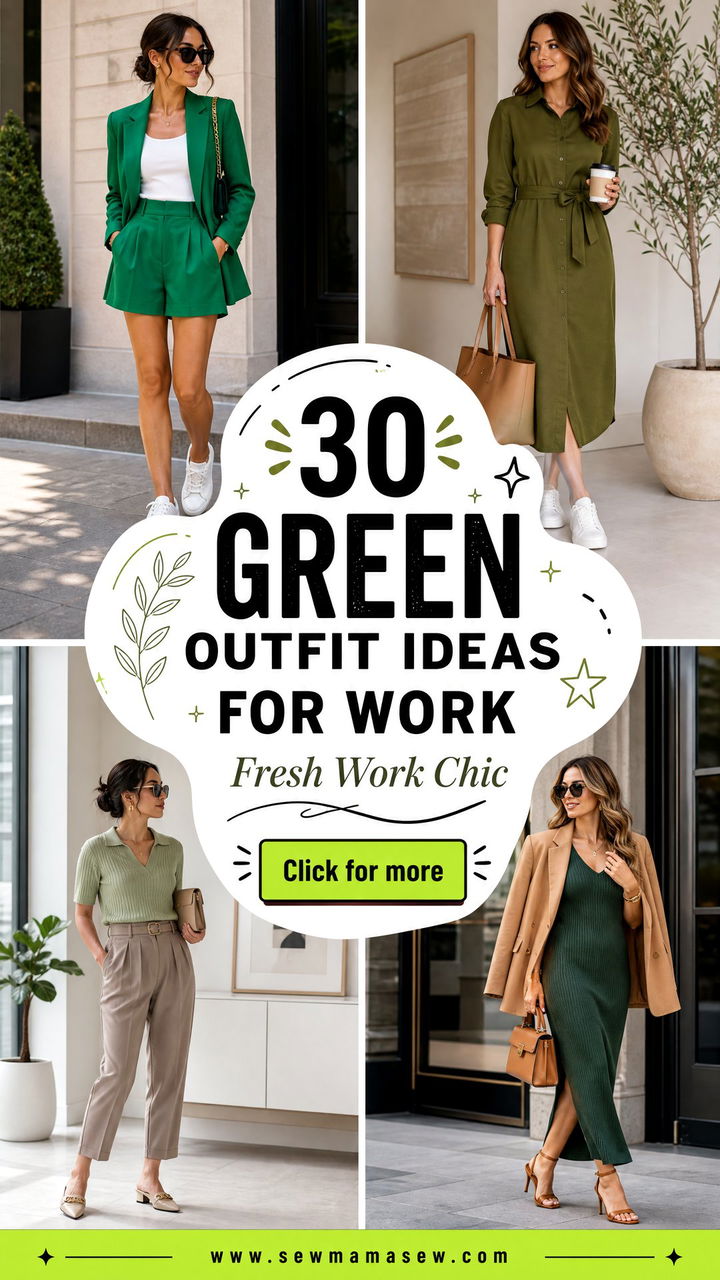 30 Green Outfit Ideas For Work That Feel Fresh And Chic - 30 Green Outfit Ideas For Work That Feel Fresh And Chic