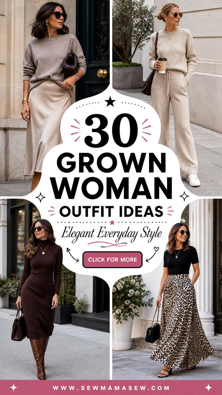 30 Grown Woman Outfit Ideas For Elegant Everyday Style - 30 Grown Woman Outfit Ideas For Elegant Everyday Style