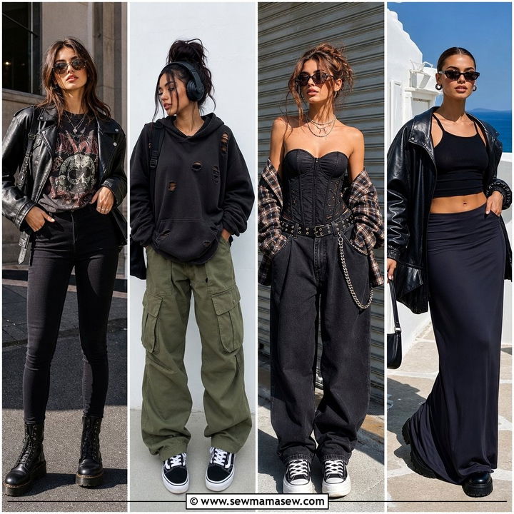 30 Grunge Outfits Aesthetic Ideas For Edgy Style