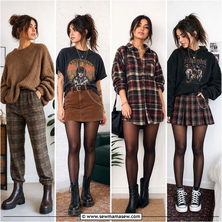 30 Grunge Outfits Inspo For Cool Edgy Looks