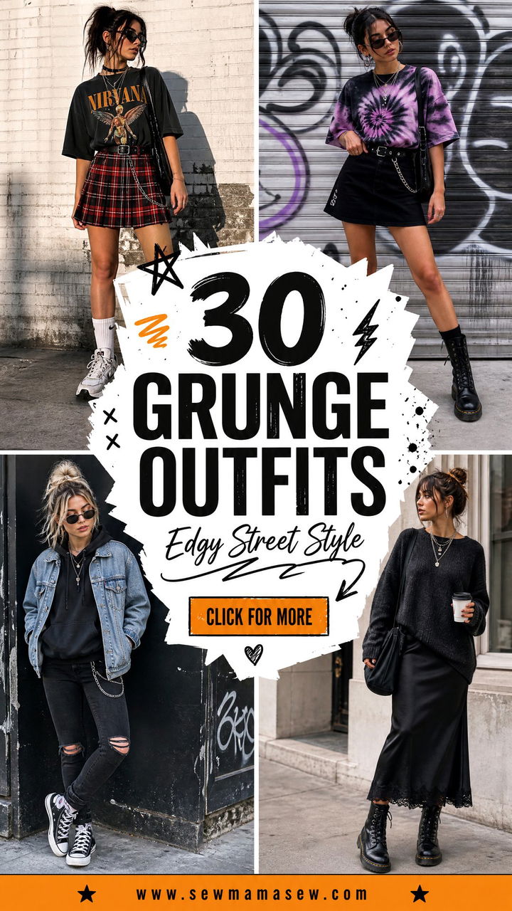 30 Grunge Outfits To Copy For Edgy Street Style - 30 Grunge Outfits To Copy For Edgy Street Style
