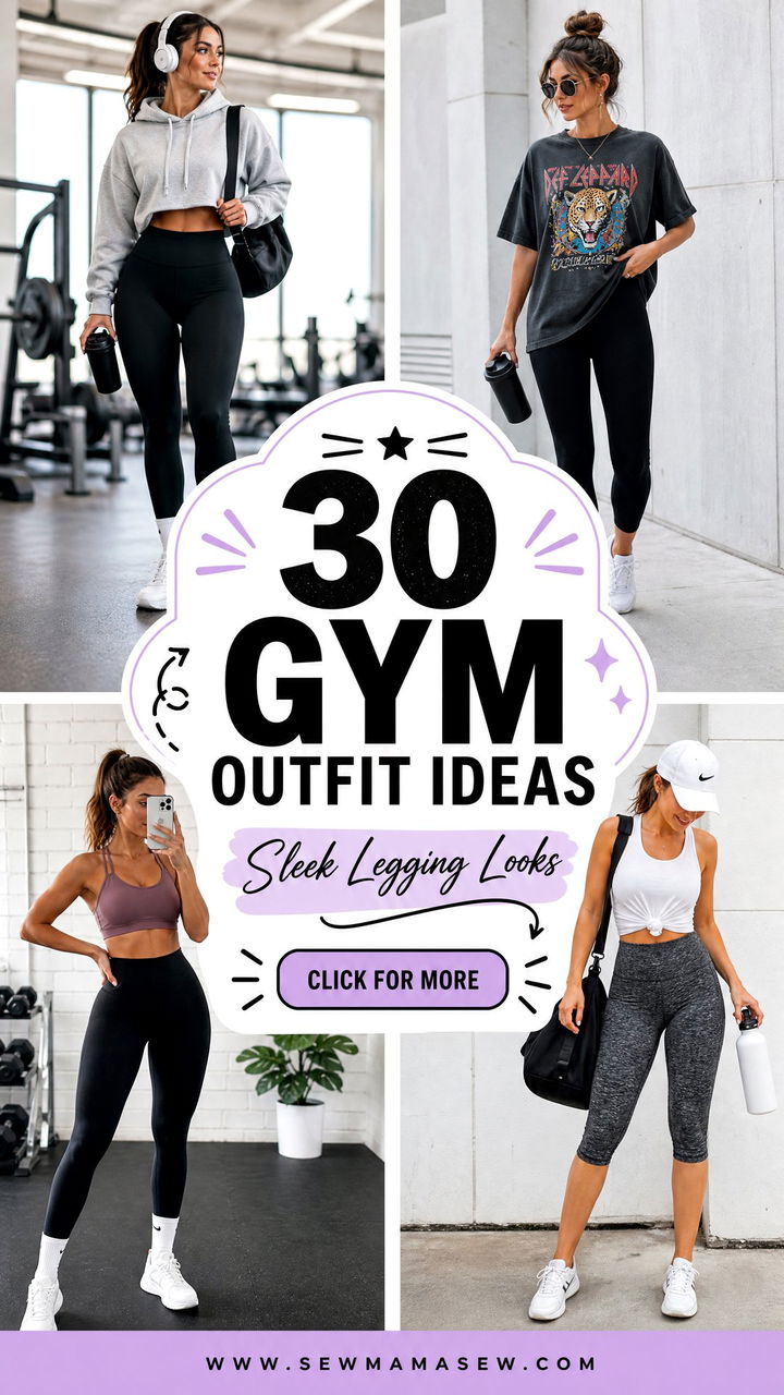 30 Gym Outfit Ideas With Leggings For Sleek Workout Looks - 30 Gym Outfit Ideas With Leggings For Sleek Workout Looks