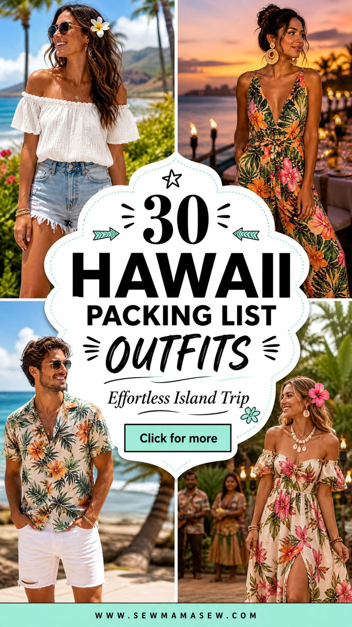 30 Hawaii Packing List Outfits For An Effortless Trip - 30 Hawaii Packing List Outfits For An Effortless Trip