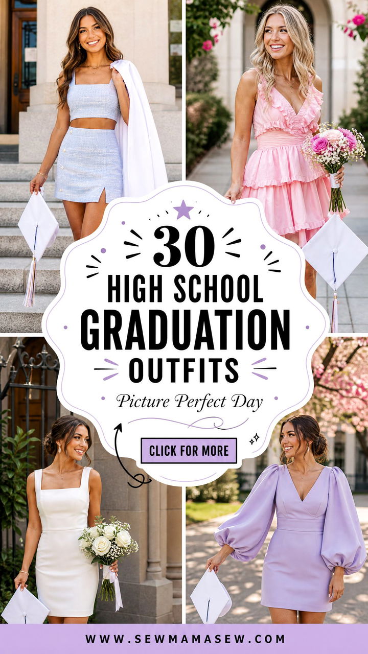30 High School Graduation Outfits For A Picture-Perfect Day - 30 High School Graduation Outfits For A Picture-Perfect Day