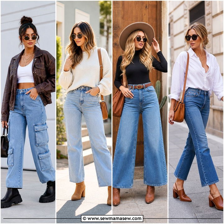 30 High Waisted Jeans Outfit Ideas With Boots For Fall Looks