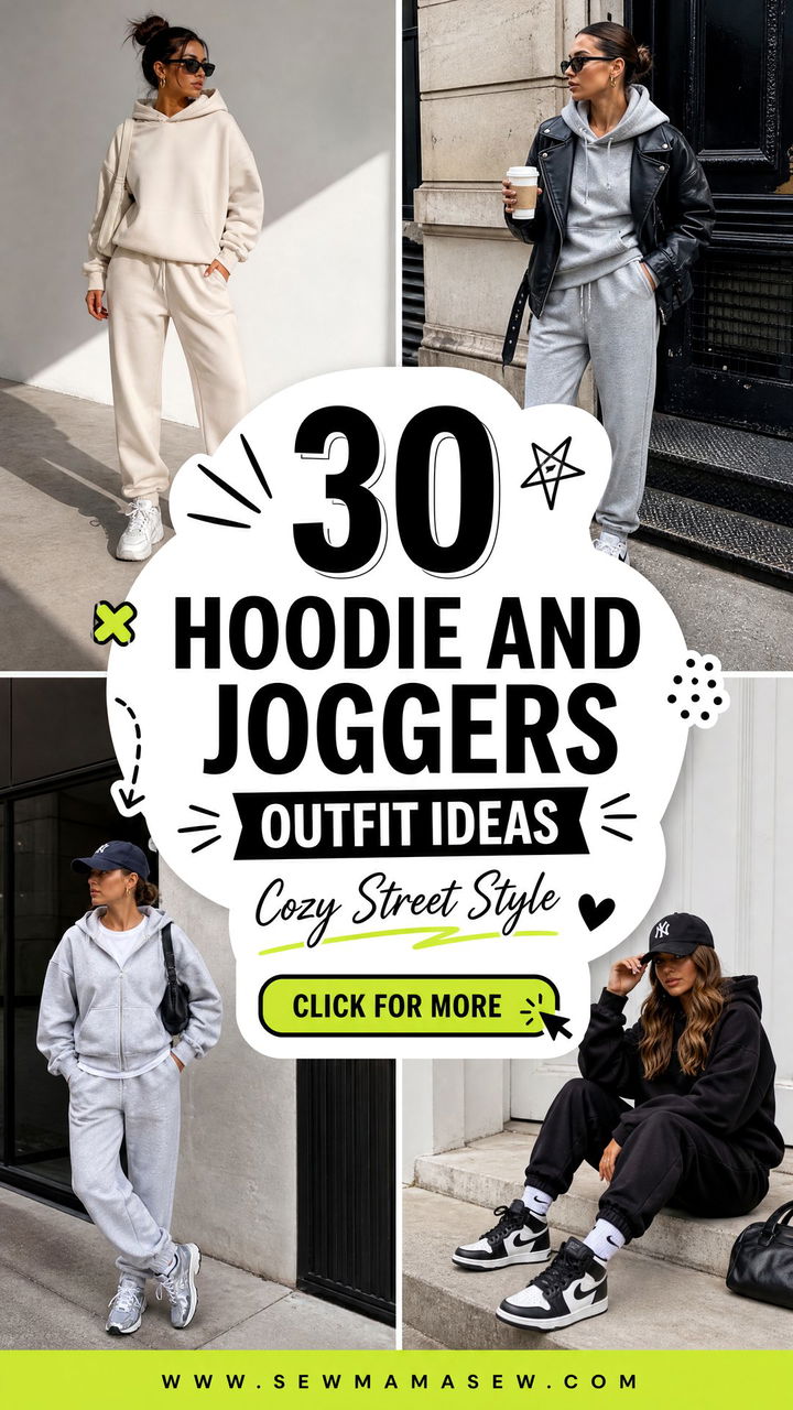 30 Hoodie and Joggers Outfit Ideas for Cozy Street Style - 30 Hoodie and Joggers Outfit Ideas for Cozy Street Style