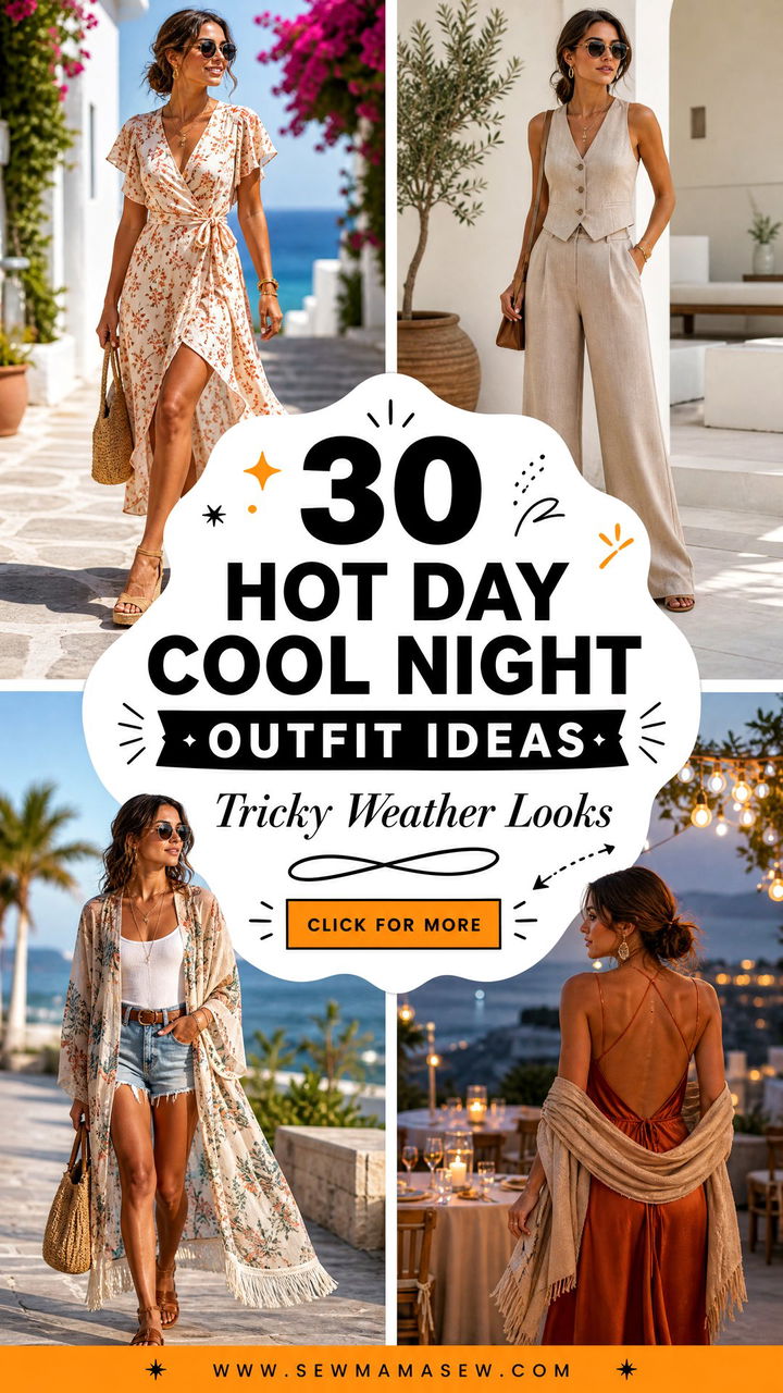 30 Hot Day Cool Night Outfit Ideas For Tricky Weather - 30 Hot Day Cool Night Outfit Ideas For Tricky Weather