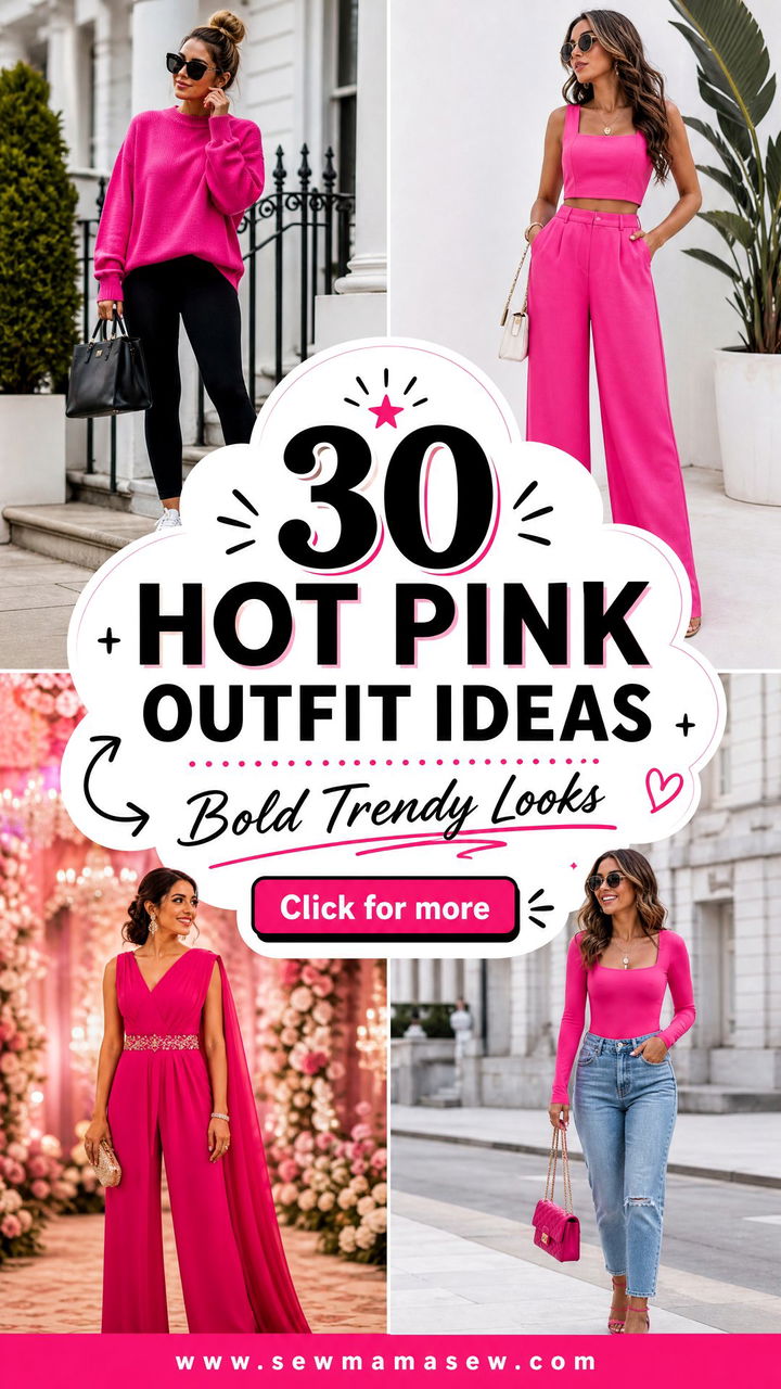 30 Hot Pink Outfit Ideas for Bold Trendy Looks This Season - 30 Hot Pink Outfit Ideas for Bold Trendy Looks This Season