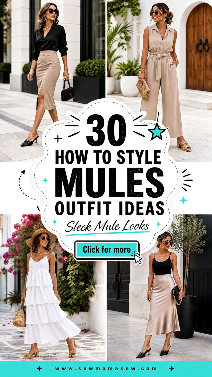 30 How To Style Mules Outfit Ideas for Sleek Looks - 30 How To Style Mules Outfit Ideas for Sleek Looks