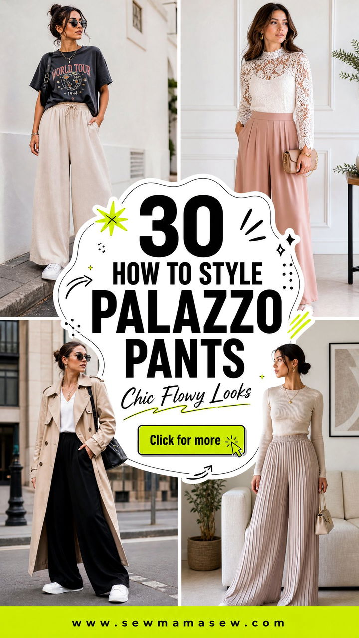 30 How To Style Palazzo Pants for Chic Flowy Looks - 30 How To Style Palazzo Pants for Chic Flowy Looks
