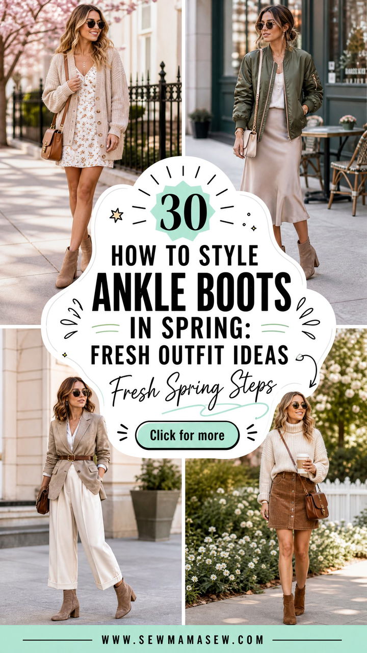 30 How to Style Ankle Boots in Spring Fresh Outfit Ideas - 30 How to Style Ankle Boots in Spring: Fresh Outfit Ideas