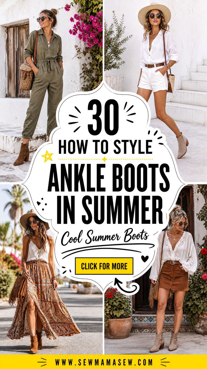 30 How to Style Ankle Boots in Summer Without Overheating - 30 How to Style Ankle Boots in Summer Without Overheating