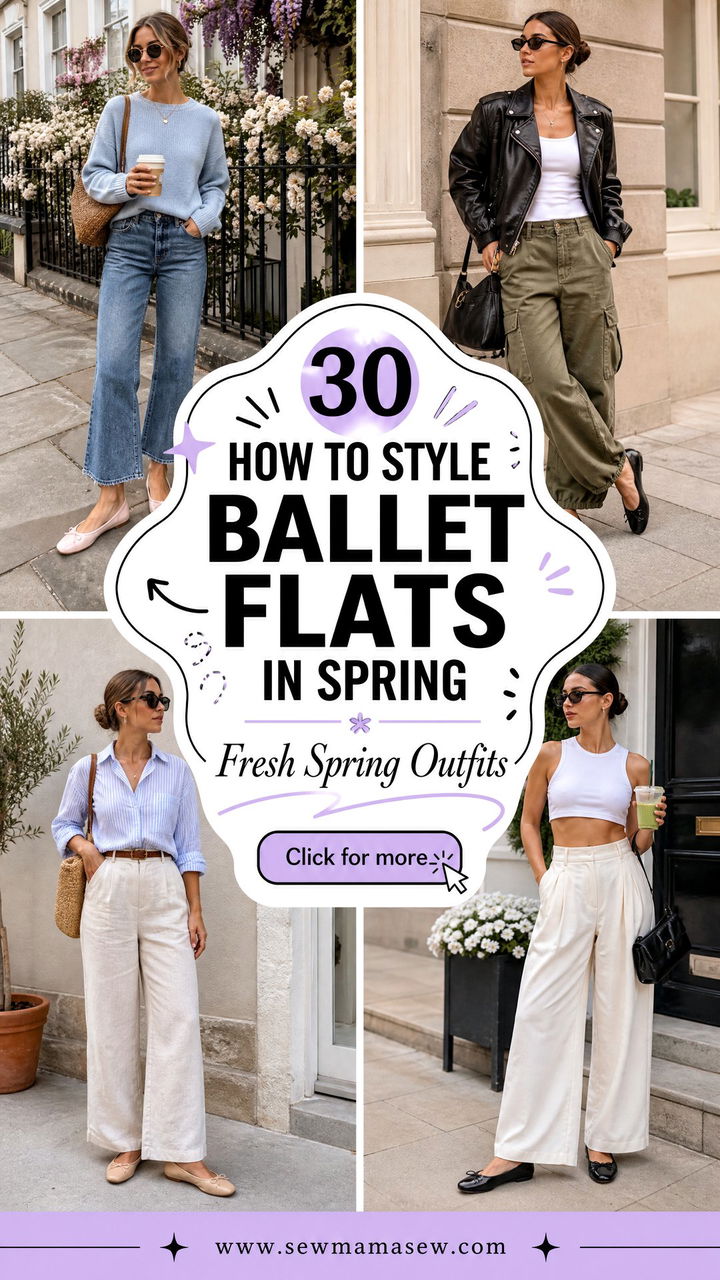 30 How to Style Ballet Flats in Spring for Fresh Outfits - 30 How to Style Ballet Flats in Spring for Fresh Outfits