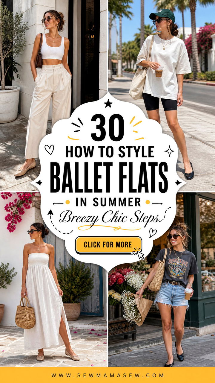 30 How to Style Ballet Flats in Summer for Breezy Chic - 30 How to Style Ballet Flats in Summer for Breezy Chic