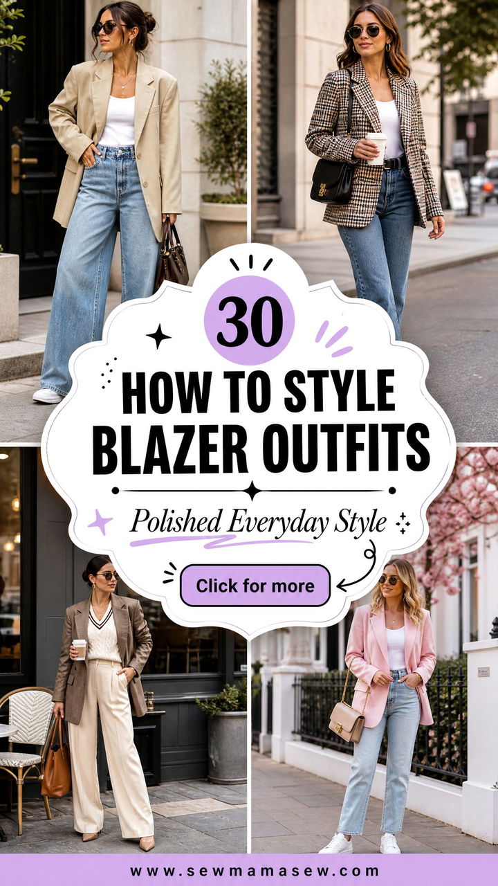30 How to Style Blazer Outfits for Polished Everyday Style - 30 How to Style Blazer Outfits for Polished Everyday Style