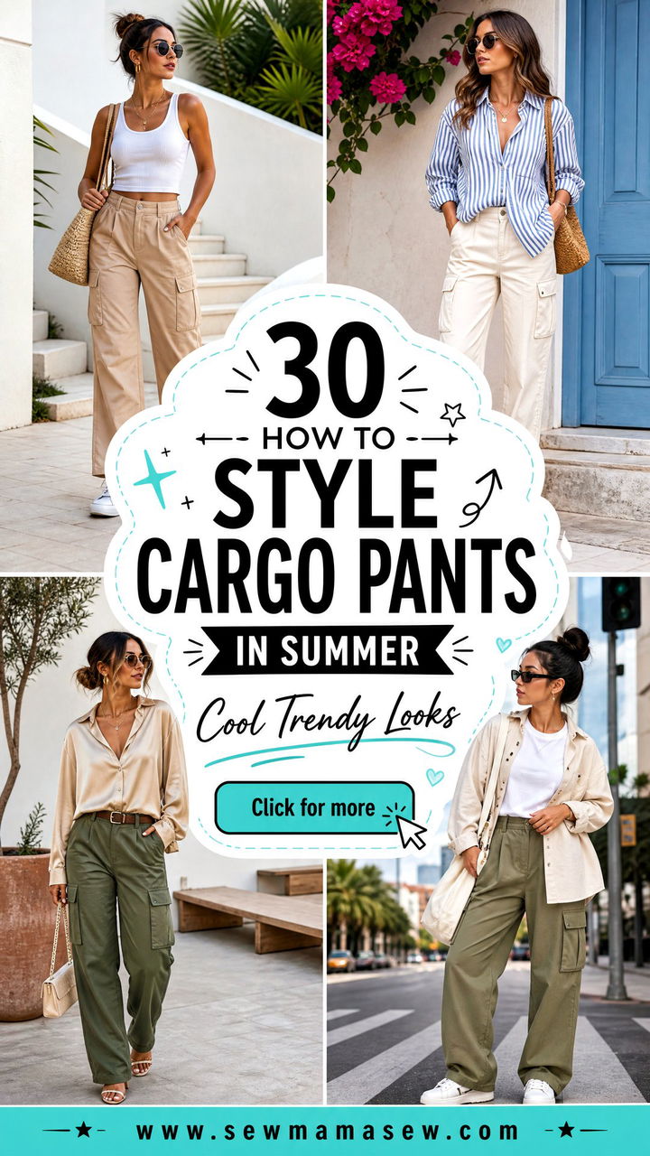 30 How to Style Cargo Pants in Summer Cool Trendy Looks - 30 How to Style Cargo Pants in Summer: Cool Trendy Looks
