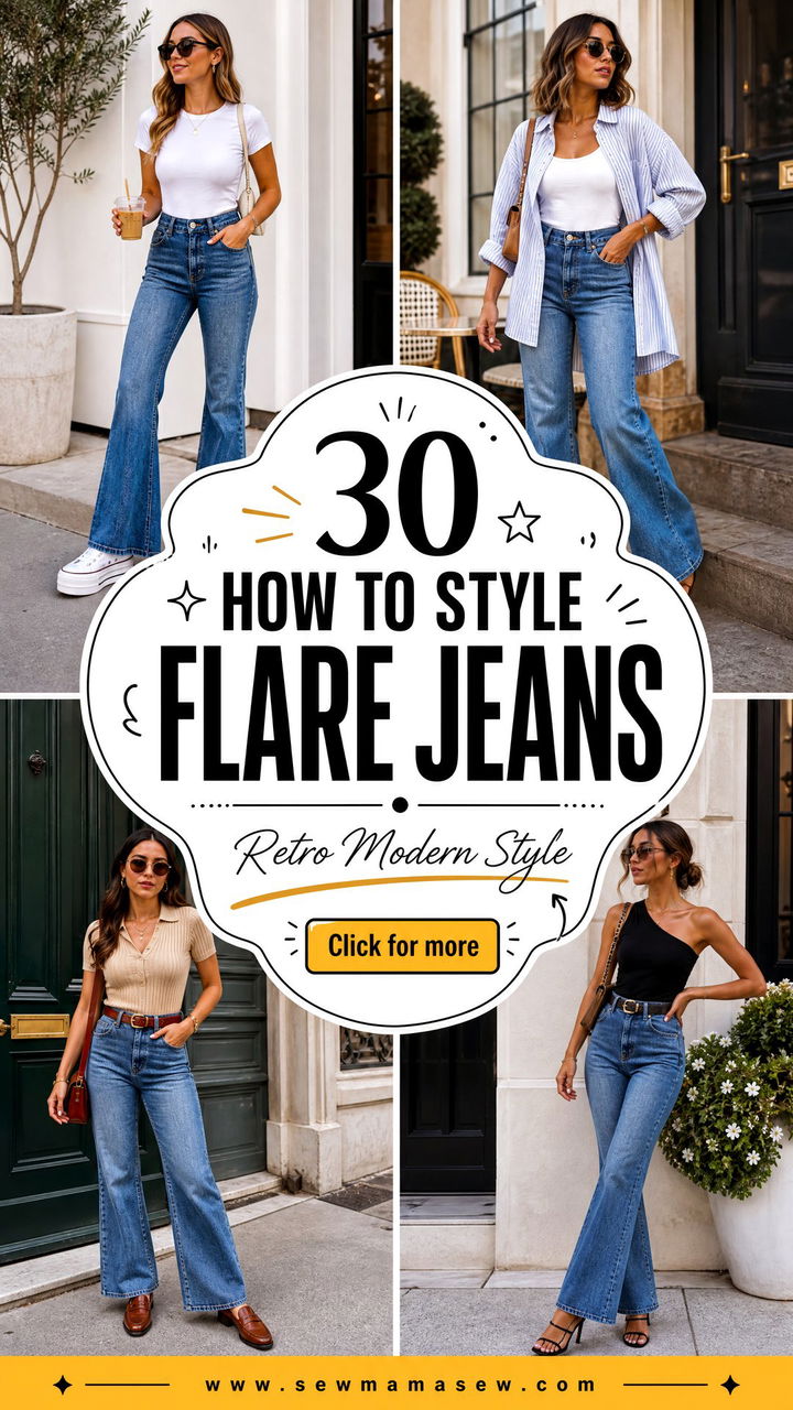 30 How to Style Flare Jeans Retro Looks for Modern Style - 30 How to Style Flare Jeans: Retro Looks for Modern Style