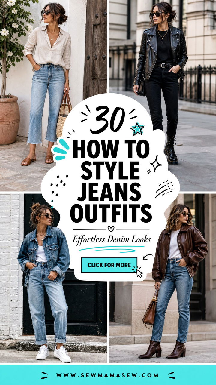 30 How to Style Jeans Outfits for Effortless Looks - 30 How to Style Jeans Outfits for Effortless Looks