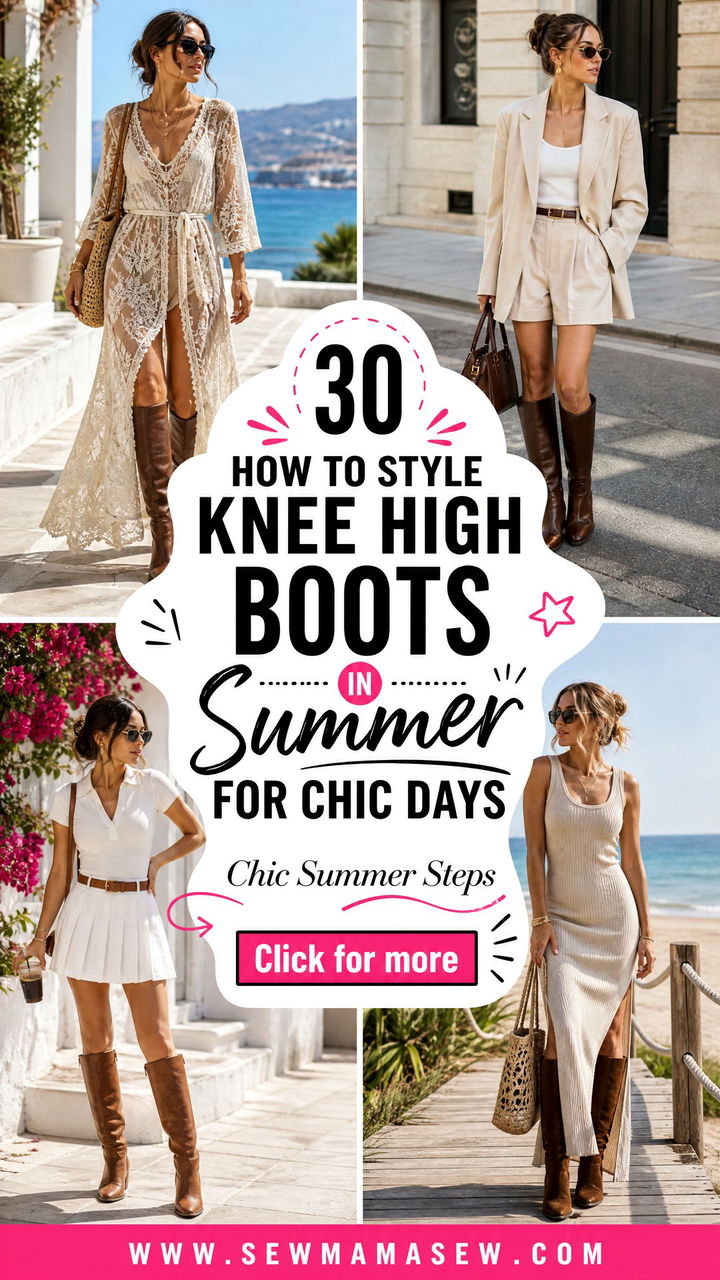 30 How to Style Knee High Boots in Summer for Chic Days - 30 How to Style Knee High Boots in Summer for Chic Days
