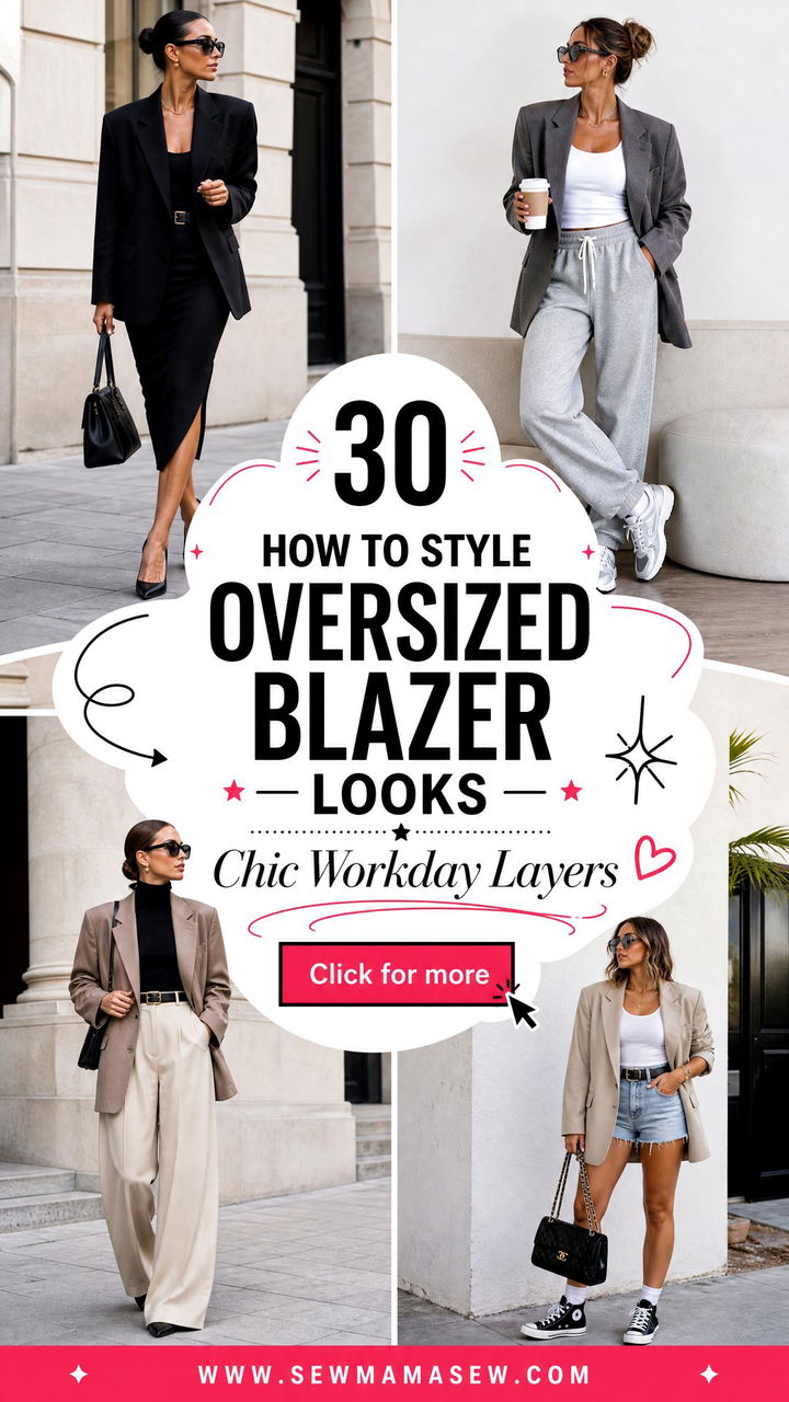 30 How to Style Oversized Blazer Looks for Chic Workdays - 30 How to Style Oversized Blazer Looks for Chic Workdays