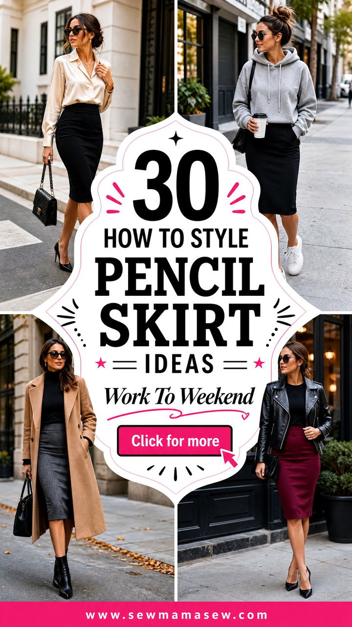 30 How to Style Pencil Skirt Ideas for Work and Weekends - 30 How to Style Pencil Skirt Ideas for Work and Weekends