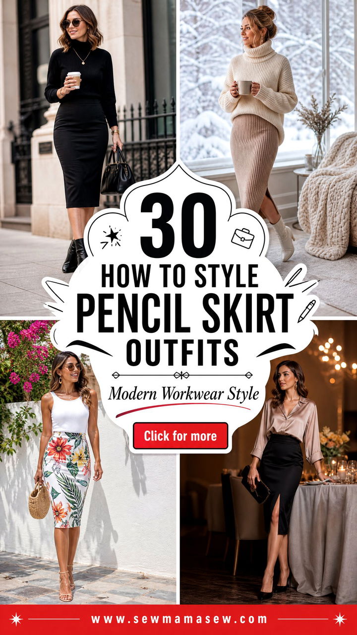 30 How to Style Pencil Skirt Outfits for Modern Workwear - 30 How to Style Pencil Skirt Outfits for Modern Workwear