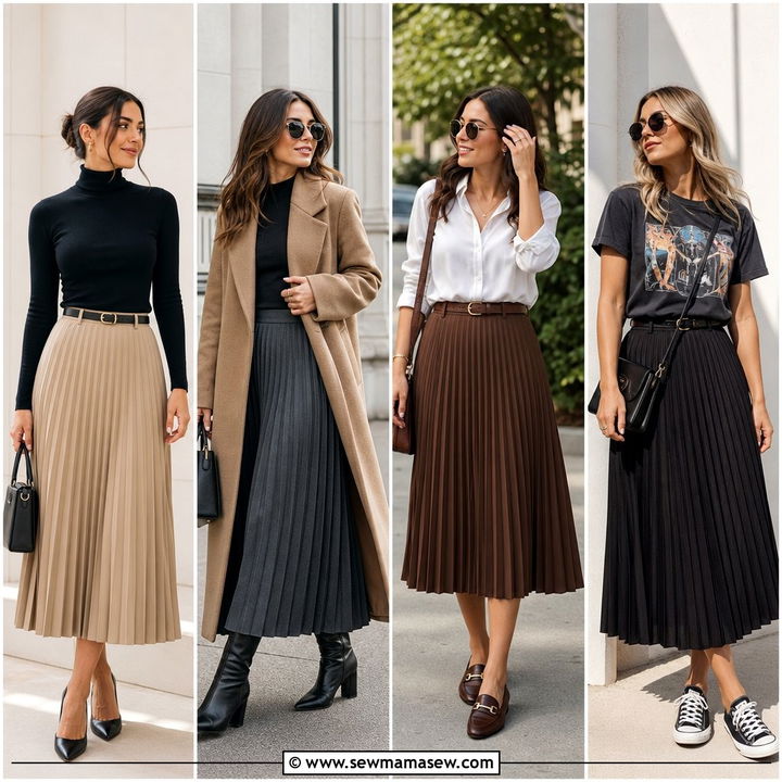 30 How to Style Pleated Skirt Looks for Effortless Polish