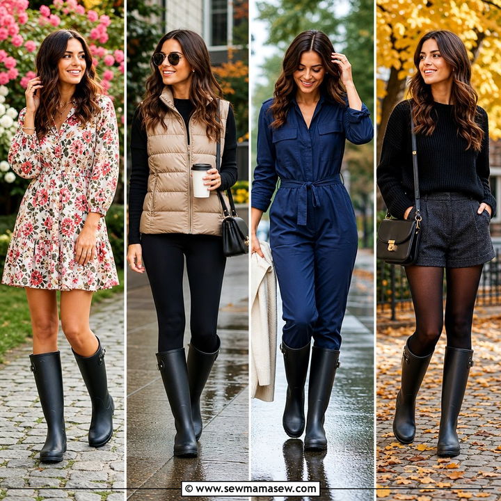 30 How to Style Rain Boots for Chic Wet-Weather Looks