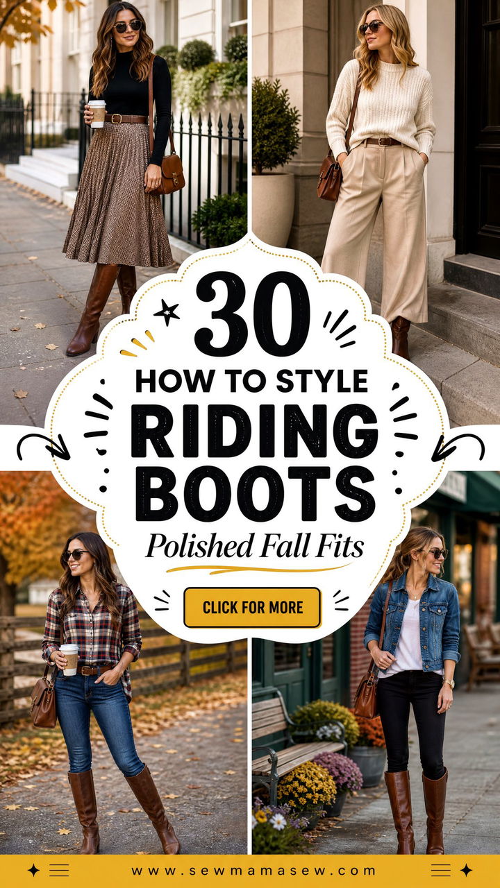 30 How to Style Riding Boots for Polished Fall Outfits - 30 How to Style Riding Boots for Polished Fall Outfits