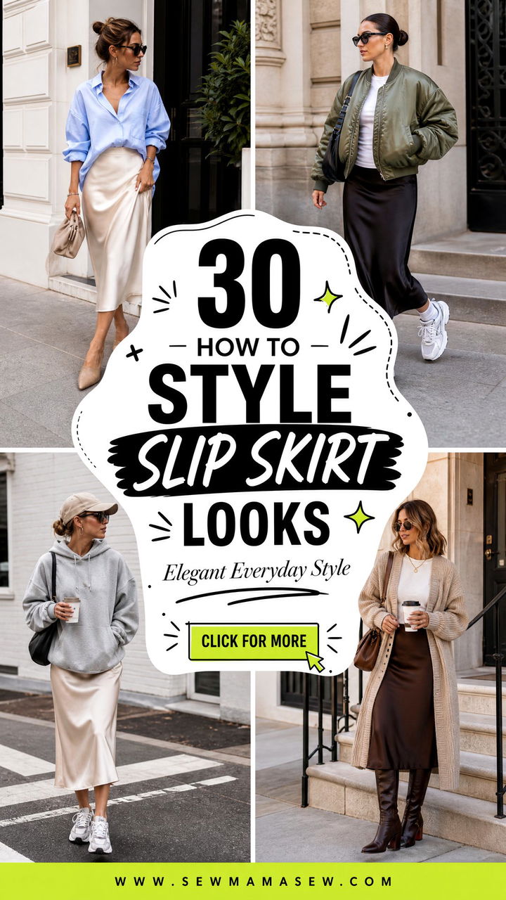 30 How to Style Slip Skirt Looks for Elegant Everyday Style - 30 How to Style Slip Skirt Looks for Elegant Everyday Style