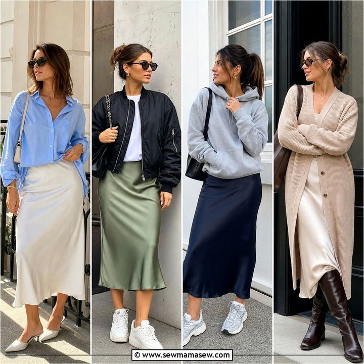 30 How to Style Slip Skirt Looks for Elegant Everyday Style
