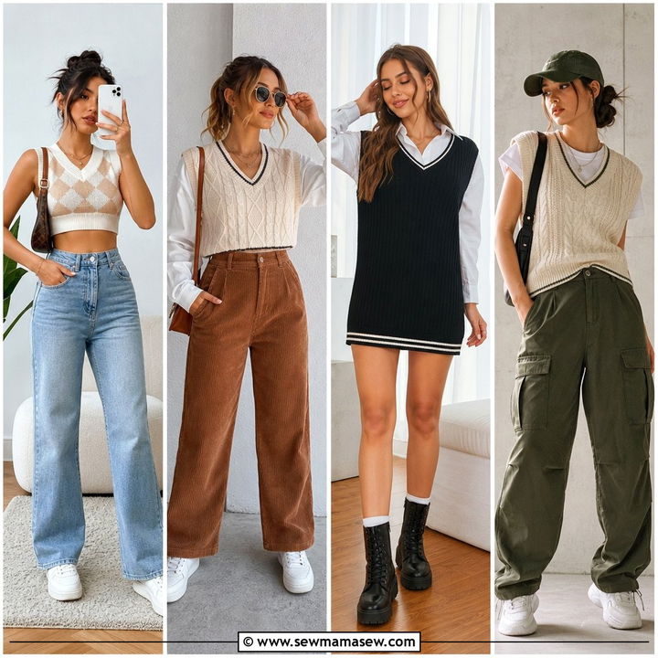 30 How to Style Sweater Vest Outfits for Cool Layers