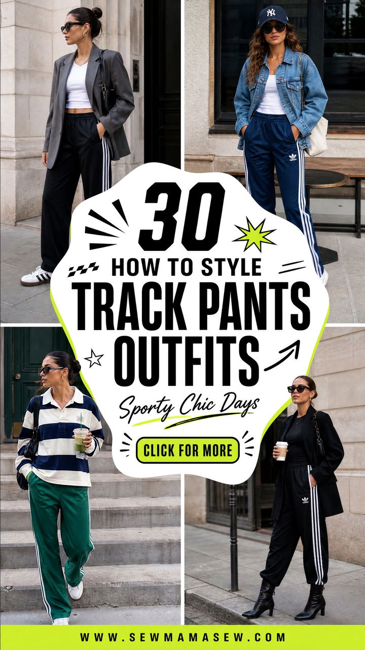 30 How to Style Track Pants Outfits for Sporty Chic Days - 30 How to Style Track Pants Outfits for Sporty Chic Days