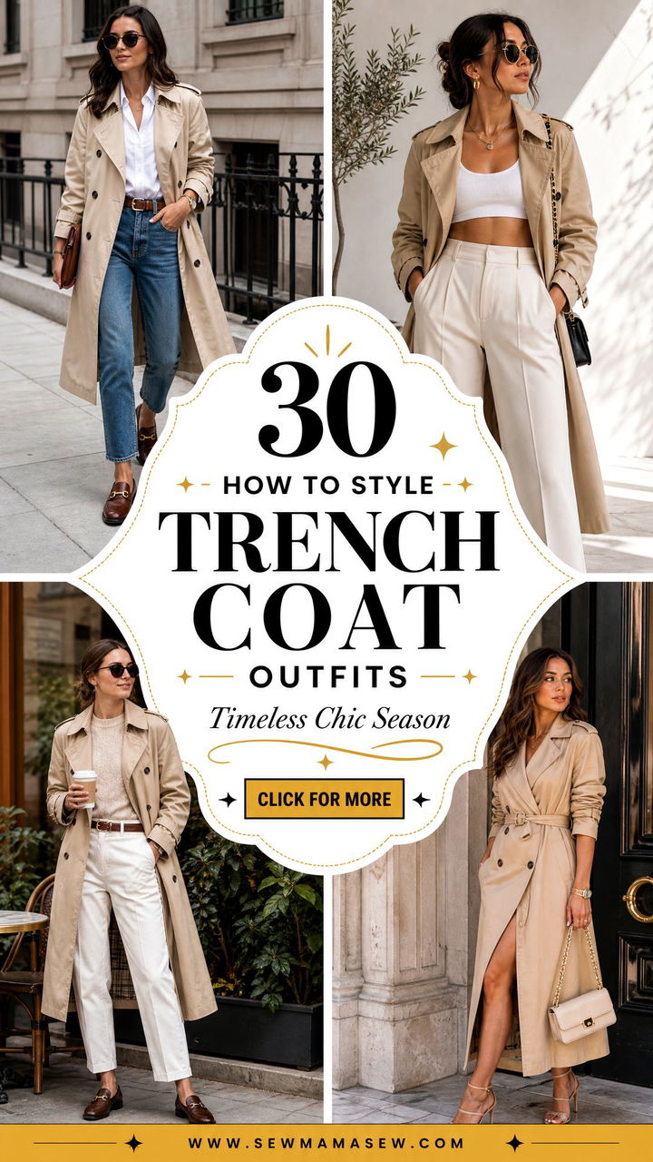 30 How to Style Trench Coat Outfits for Timeless Chic This Season - 30 How to Style Trench Coat Outfits for Timeless Chic This Season
